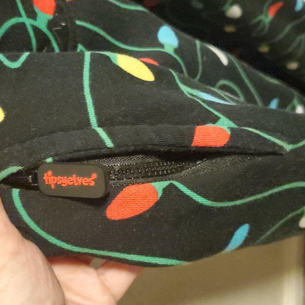 Tipsyelves Christmas String Of Lights Onesie - image 4